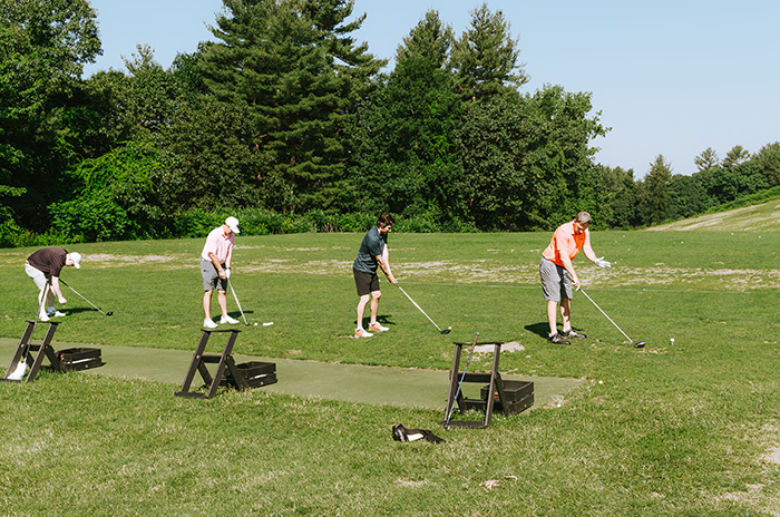 people playing golf